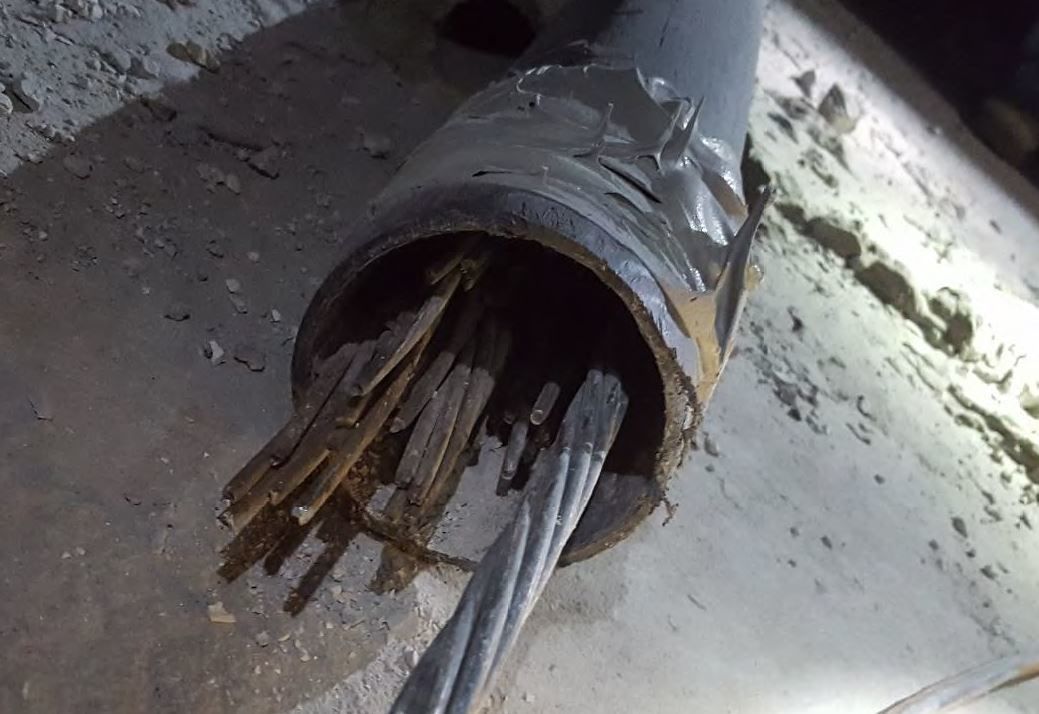 Wando River bridge 2016 failed cable